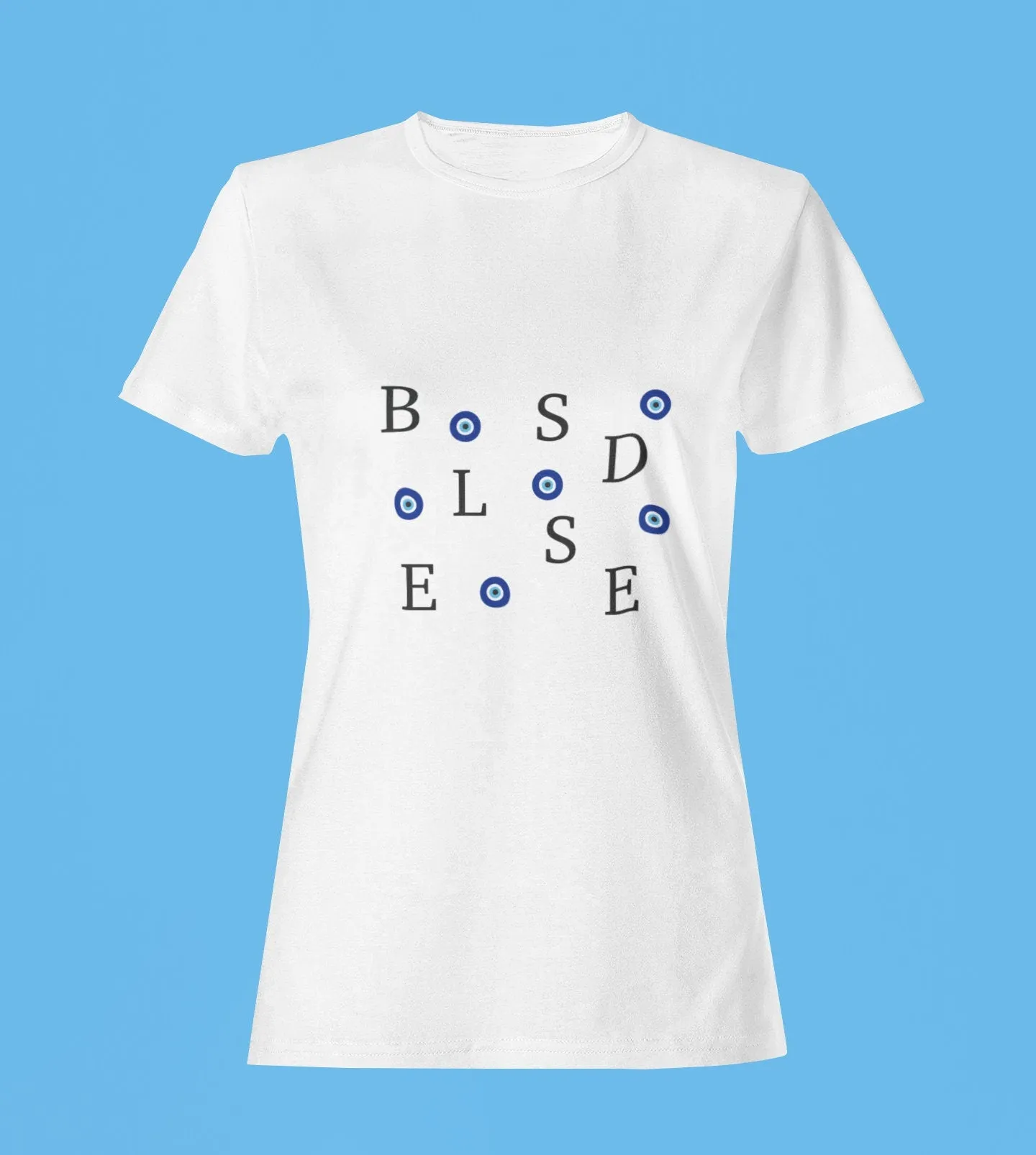 Evil Eye Design Blessed Tshirt Amida By Zaa