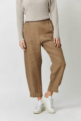 GA356 Staple Linen Pants in Tobacco