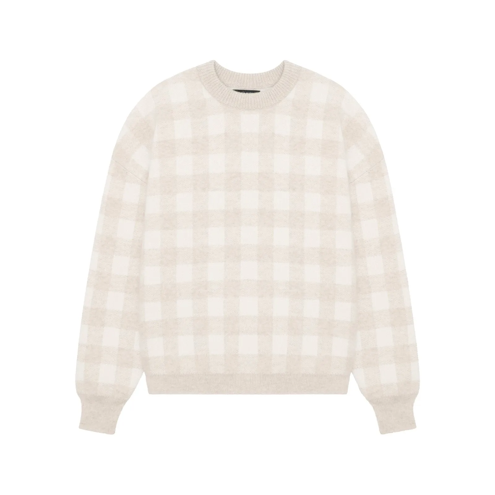 Gingham Cashmere Sweater