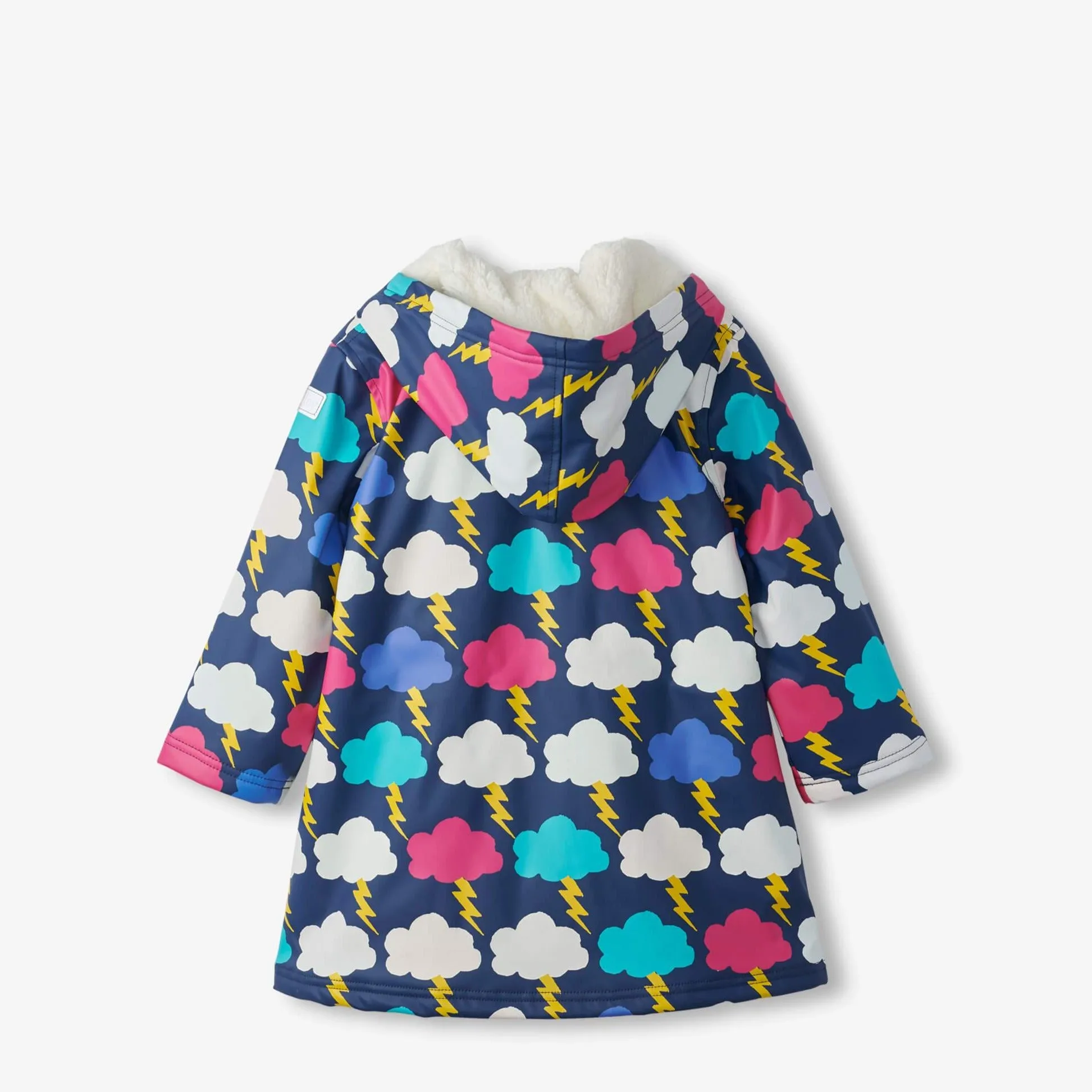 Hatley Lightning Clouds Sherpa Lined Raincoat