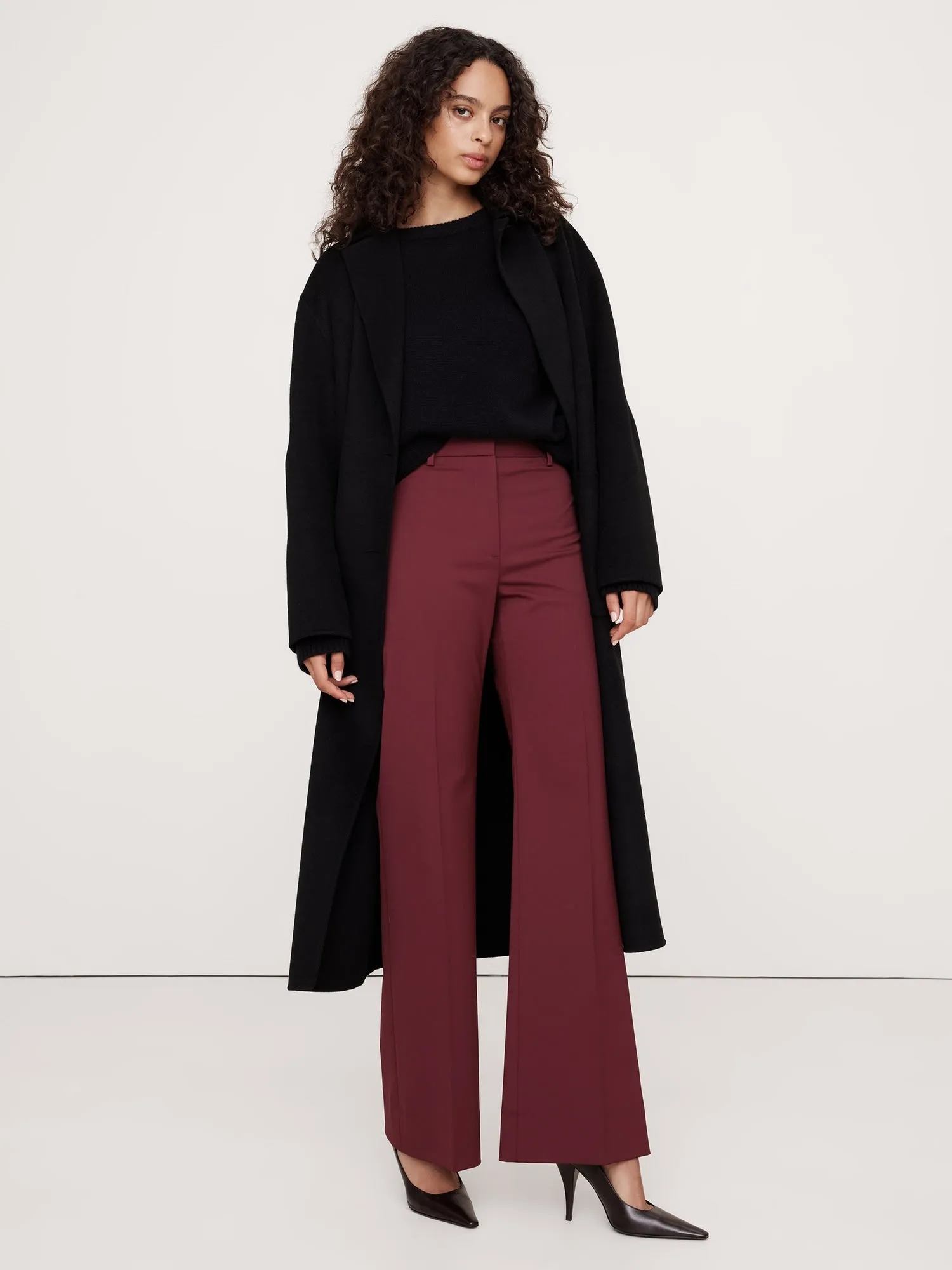 High-Rise Wide-Leg Flare Pant