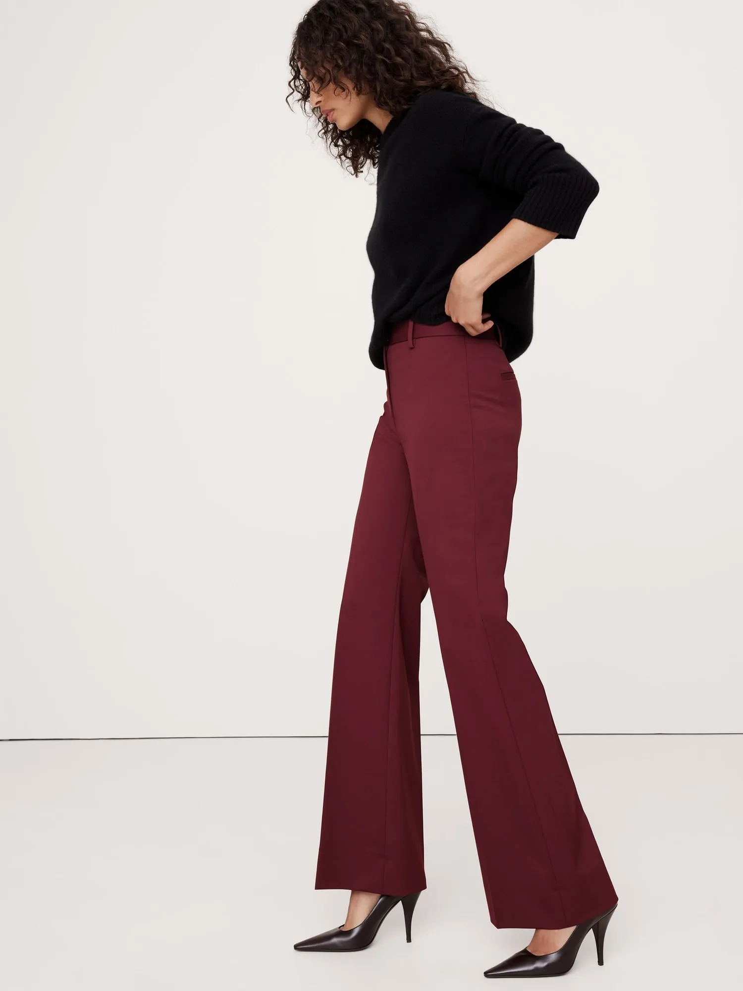 High-Rise Wide-Leg Flare Pant