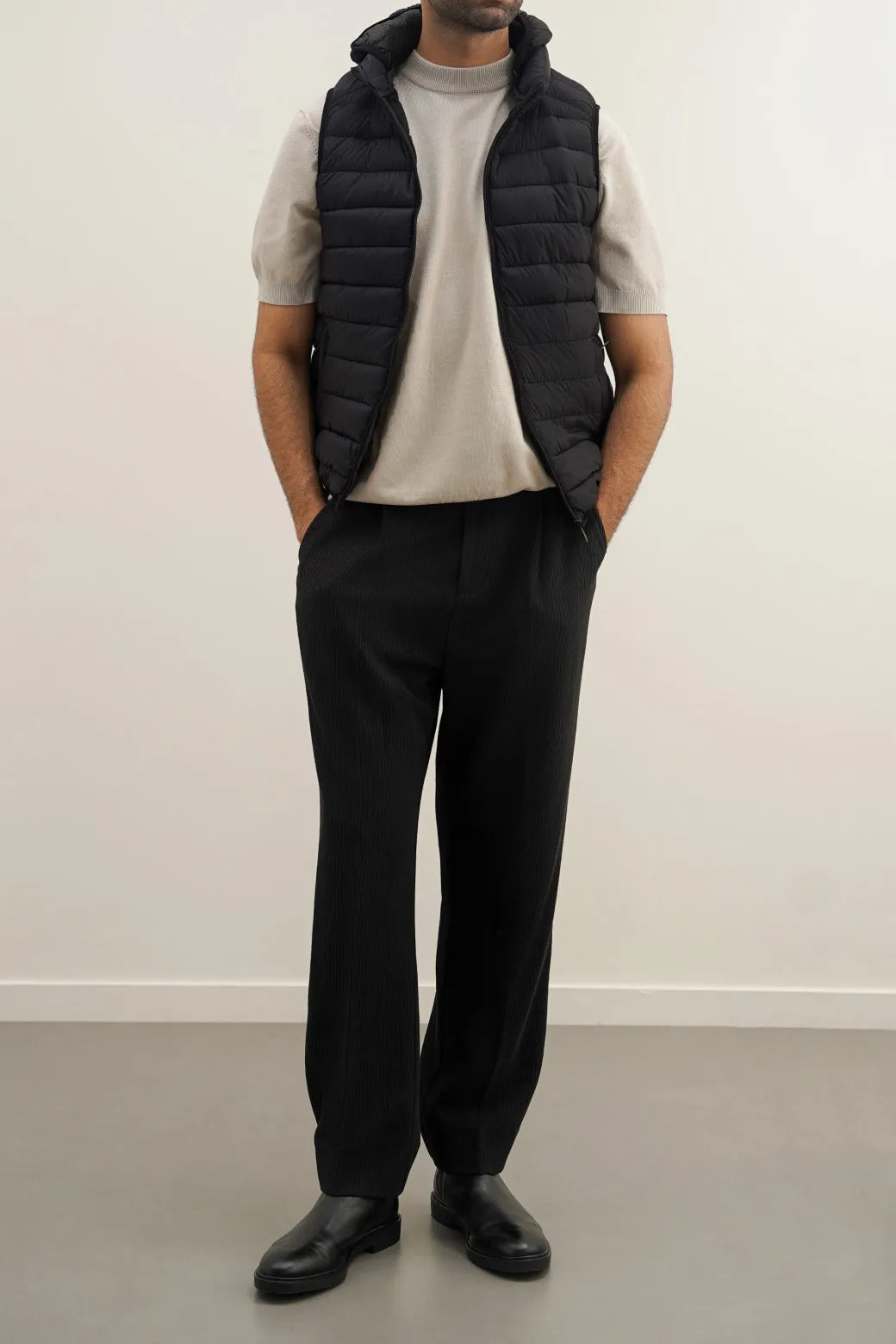 HOODED GILET