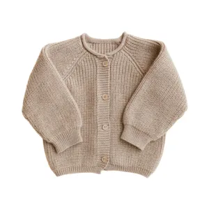 Hvid Cardigan Inga 0-3M | Sand