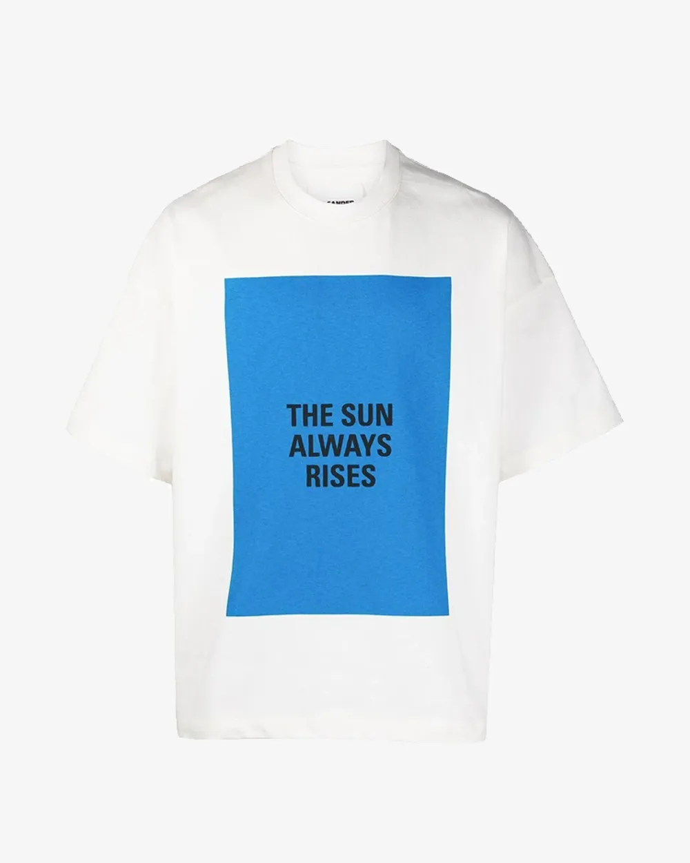 JIL SANDER THE SUN ALWAYS RISES BLUE TEE