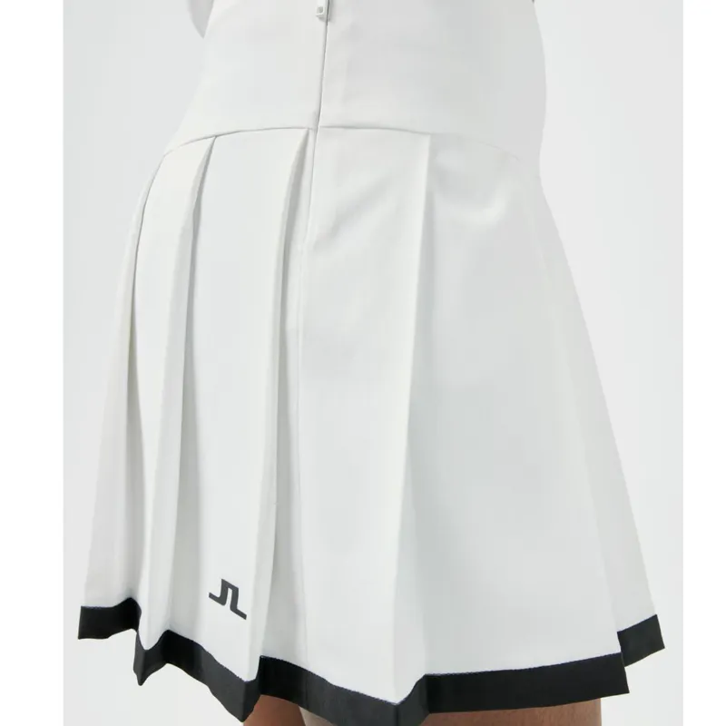 JL Golf Malika Pleated Skirt - White