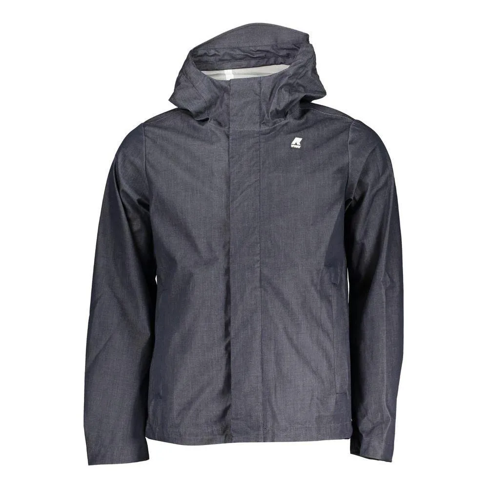 K-WAY Chic Blue Cotton Hooded Sports Jacket