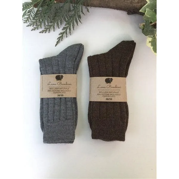 Lana Bambini - Andrea wool & cotton socks - adult