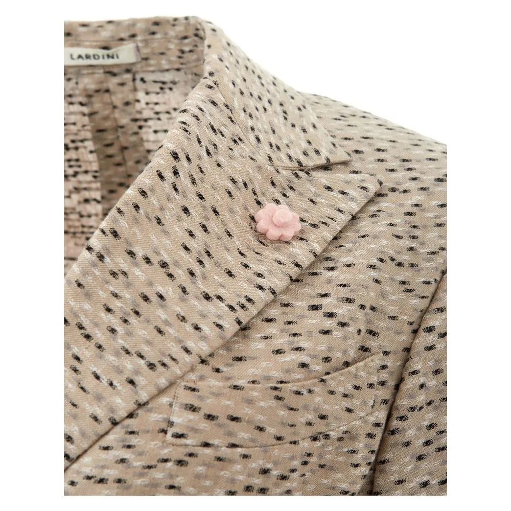 Lardini Chic Beige Linen Jacket