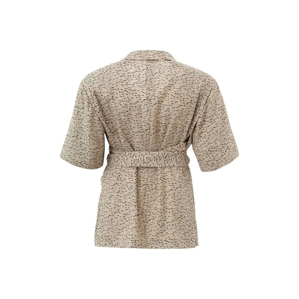 Lardini Chic Beige Linen Jacket