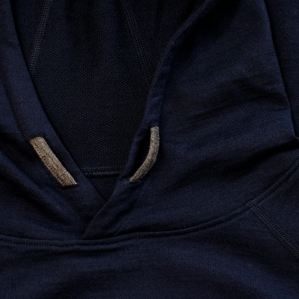 Mens Merino 260 Lounge Hoodie (Navy/Smoke)