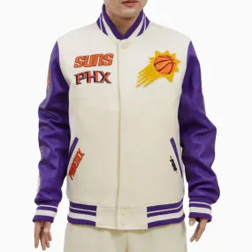 Men's Phoenix Suns NBA Retro Classic Rib Wool Varsity Jacket