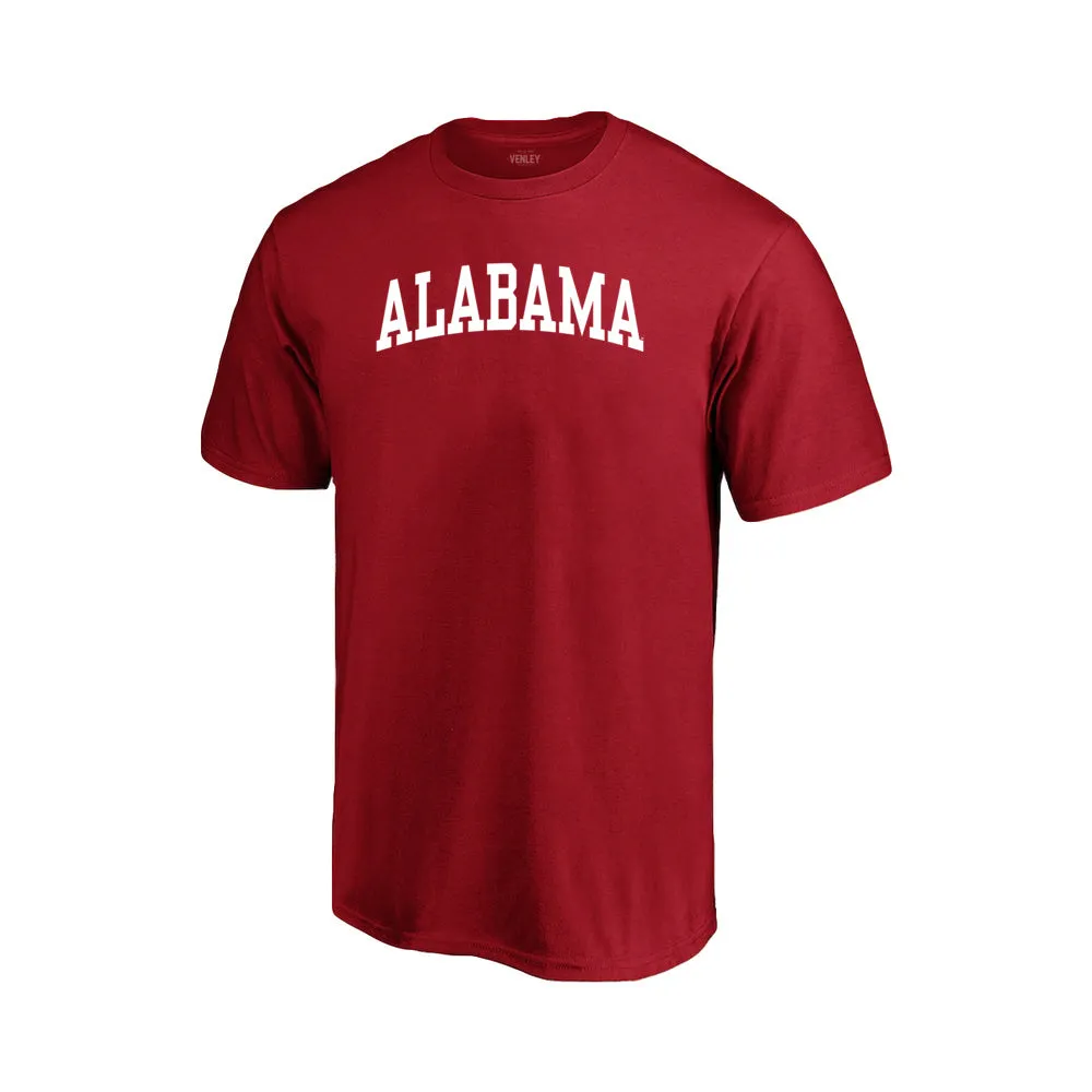 Official NCAA Alabama Crimson Tide  Mens Crewneck Short Sleeve T-Shirt