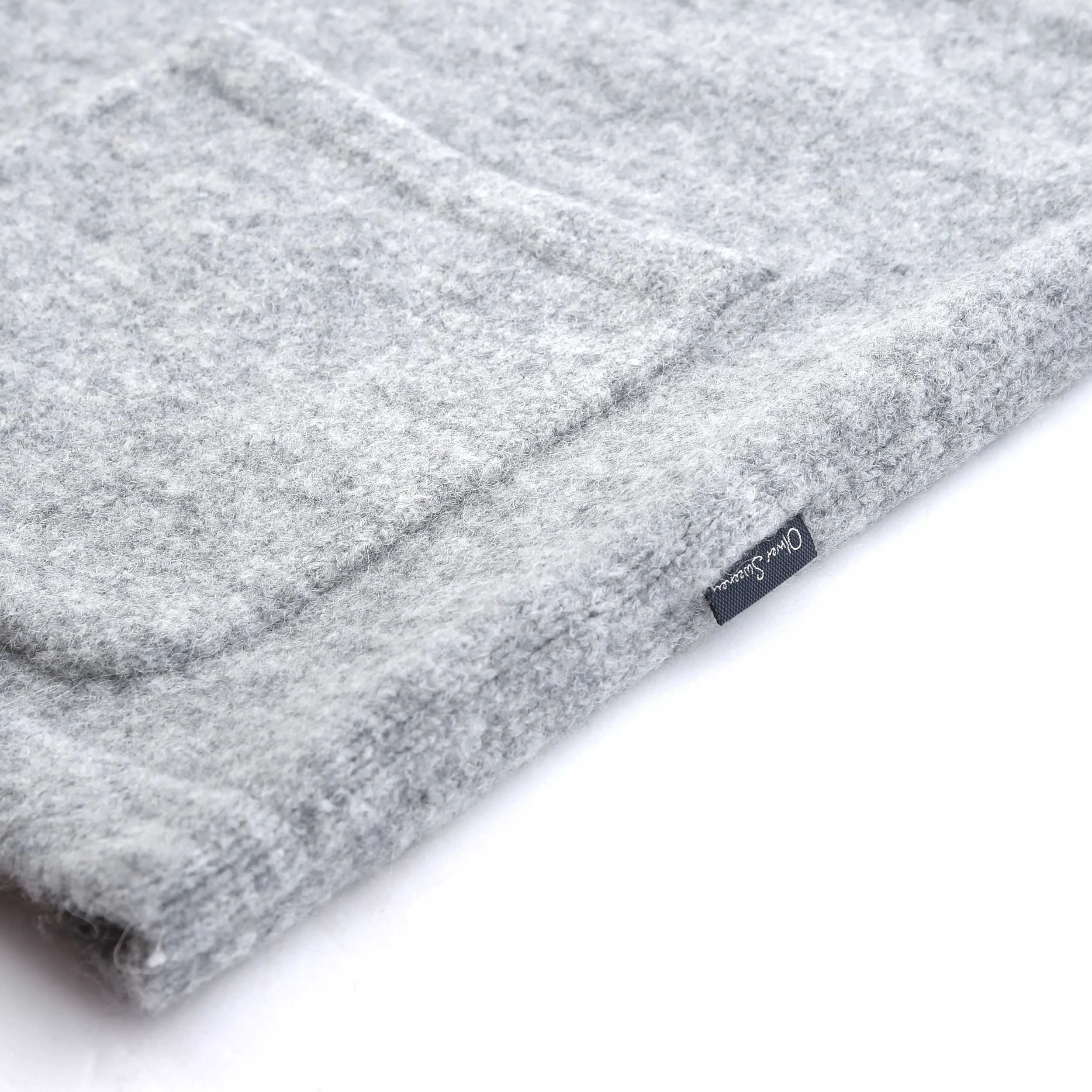 Oliver Sweeney Heywood Knitted Overshirt in Grey