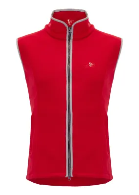 Paddock Fleece Waistcoat - Red