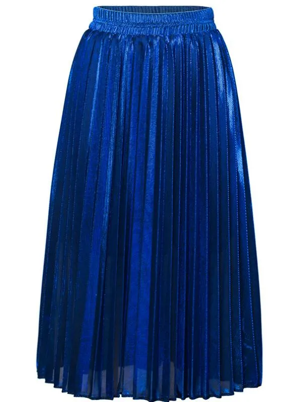 Pleated Skirt High Waist Slim Waist Beach Dress