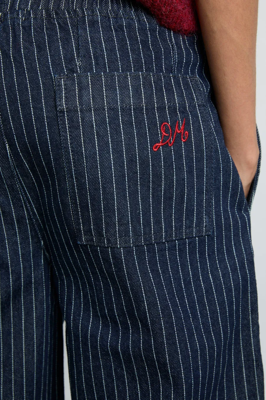 rafe jeans - navy pin stripe