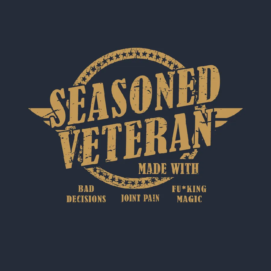 Seasoned Veteran Hoodie - Navy