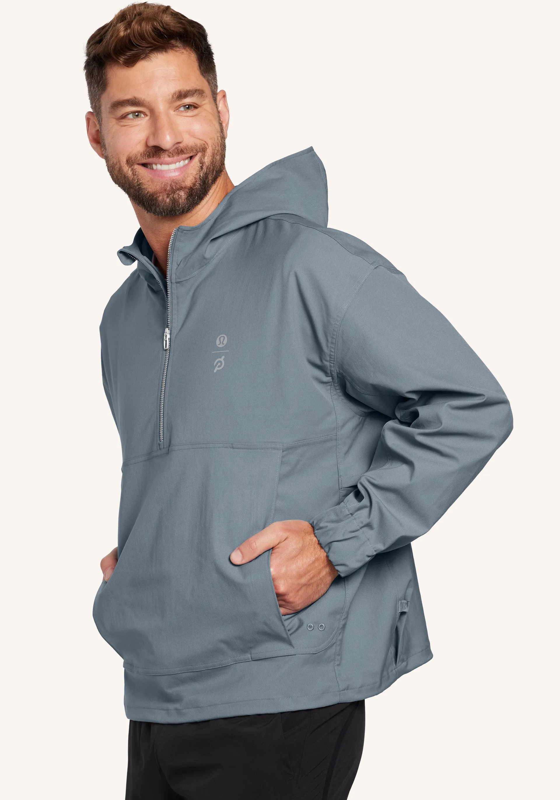 Smooth Twill Half-Zip Anorak