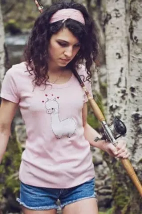 t-shirt: Alpaca Love Gildan Ladies Short-Sleeve