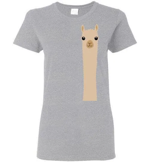 t-shirt: Alpaca Watching Gildan Ladies