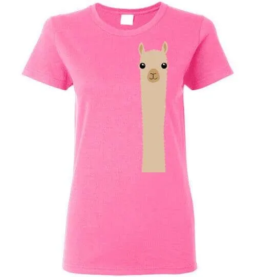 t-shirt: Alpaca Watching Gildan Ladies