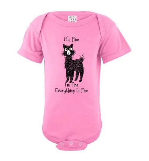 t-shirt: I'm Fine Alpaca Infant Fine Jersey Bodysuit Onesie