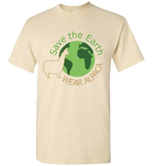 t-shirt: Save the Earth Wear Alpaca Gildan Short-Sleeve