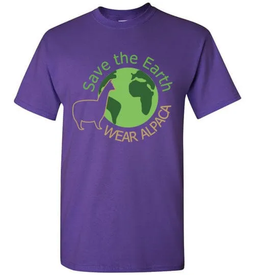 t-shirt: Save the Earth Wear Alpaca Gildan Short-Sleeve