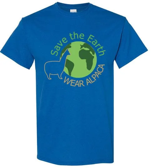 t-shirt: Save the Earth Wear Alpaca Gildan Short-Sleeve