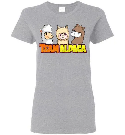 t-shirt: Team Alpaca Gildan Ladies Short-Sleeve