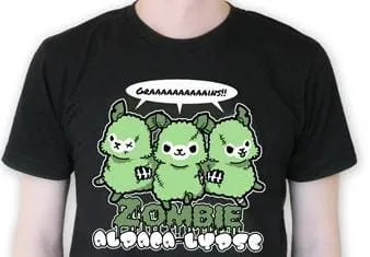 t-shirt: Zombie Alpaca-lypse! Unisex cut