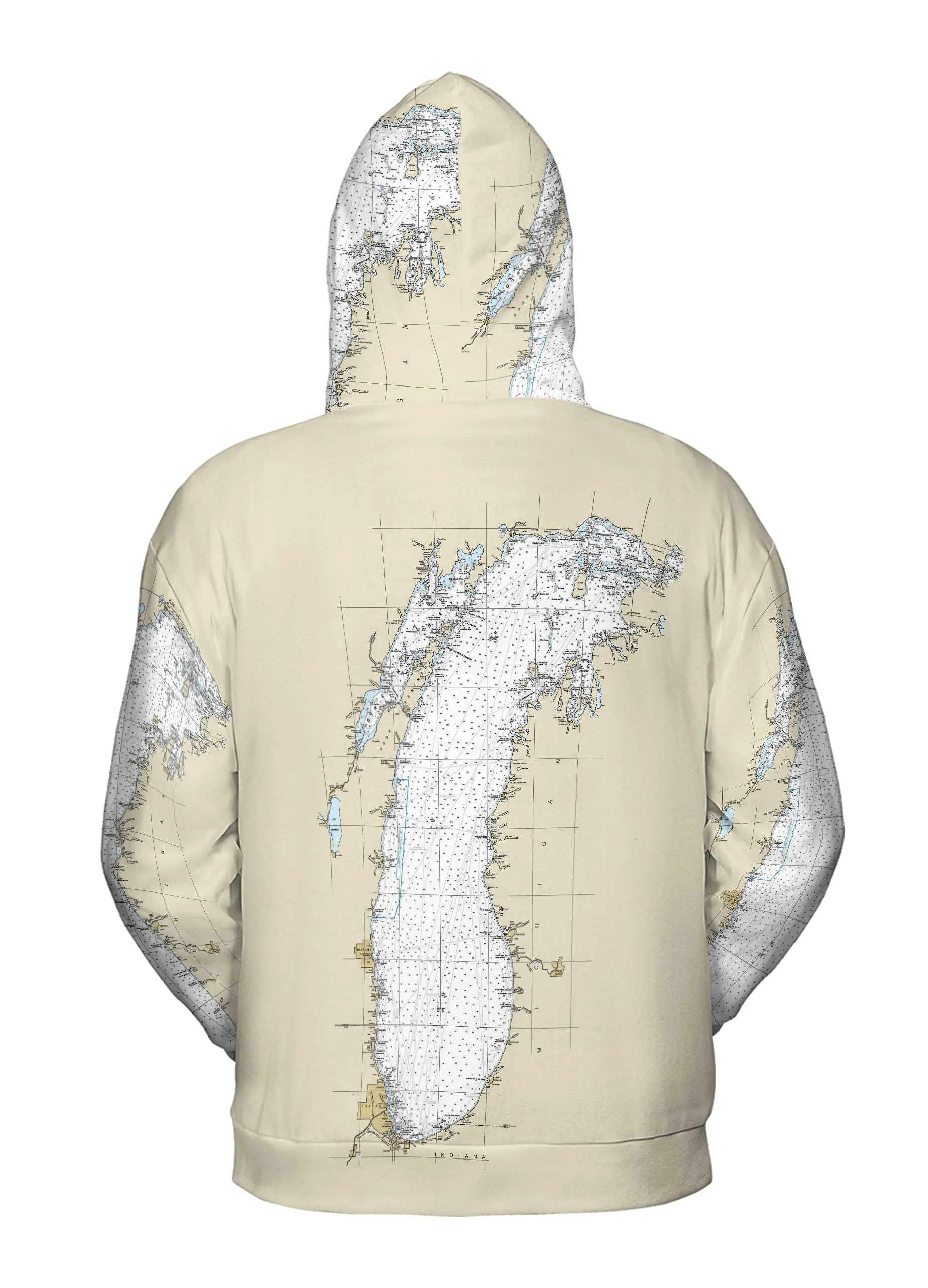 The Lake Michigan Lightweight Hoodie Sweatshirt