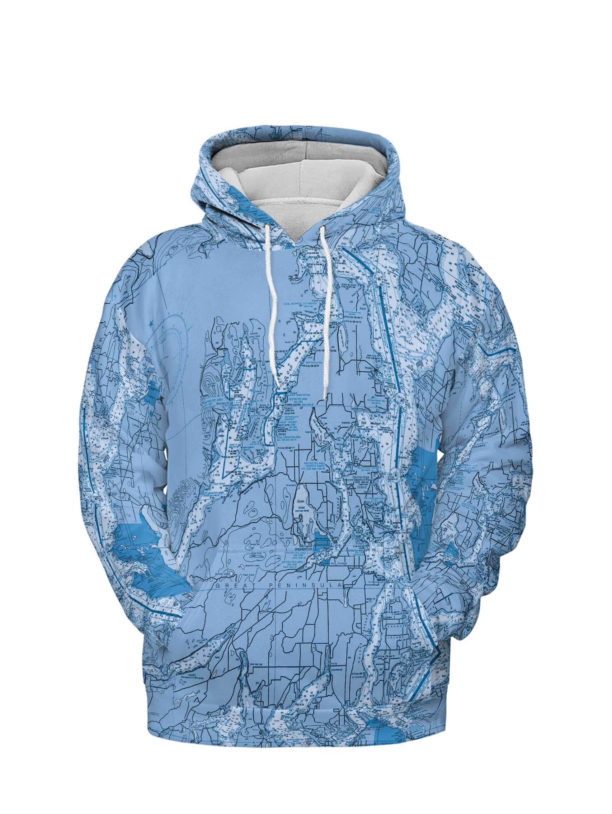 The Puget Sound Blues Lightweight Hoodie Sweatshirt