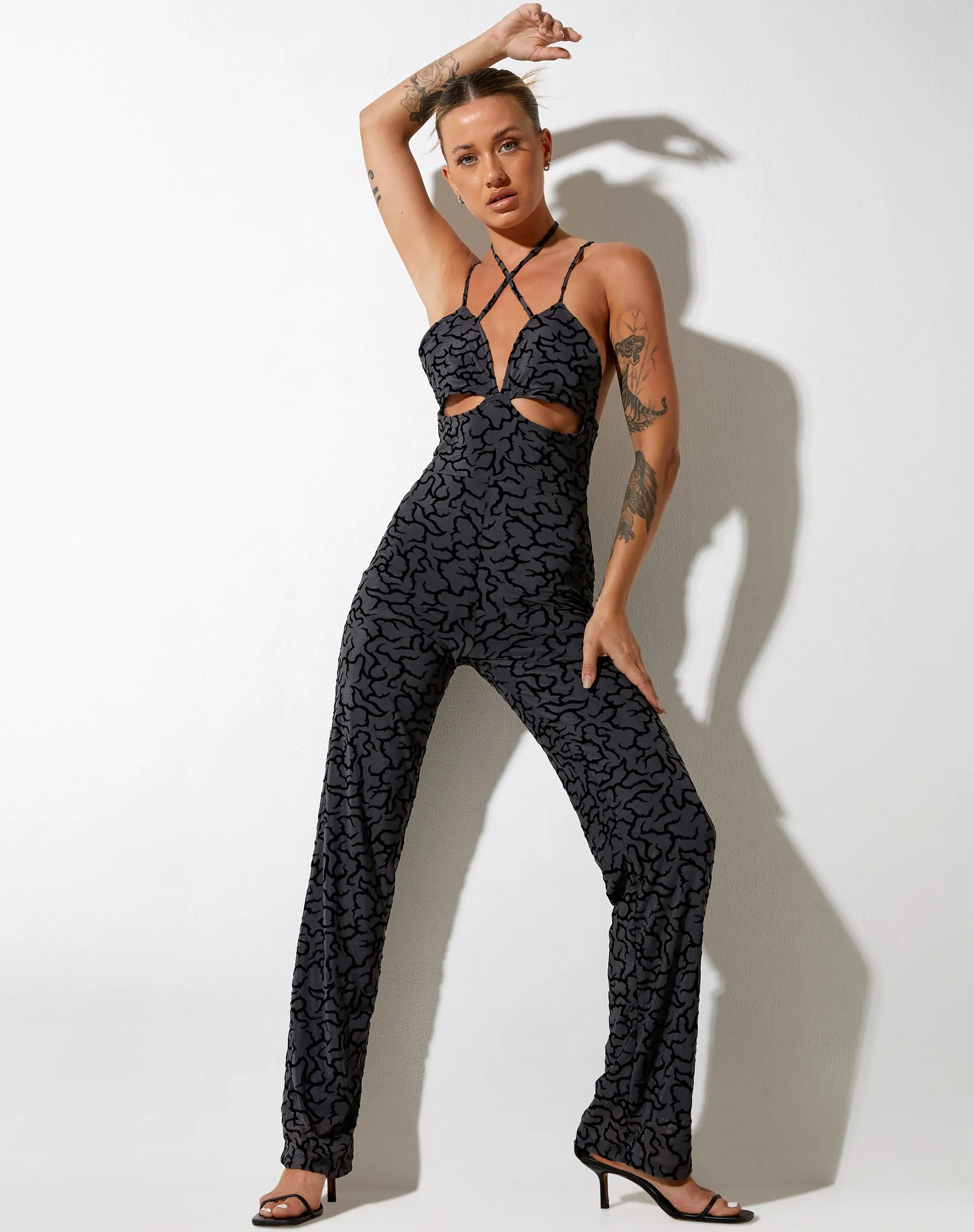 Trubi Jumpsuit in Tribal Flock