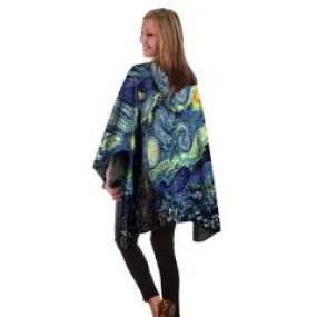 Van Gogh's Starry Night rain cape