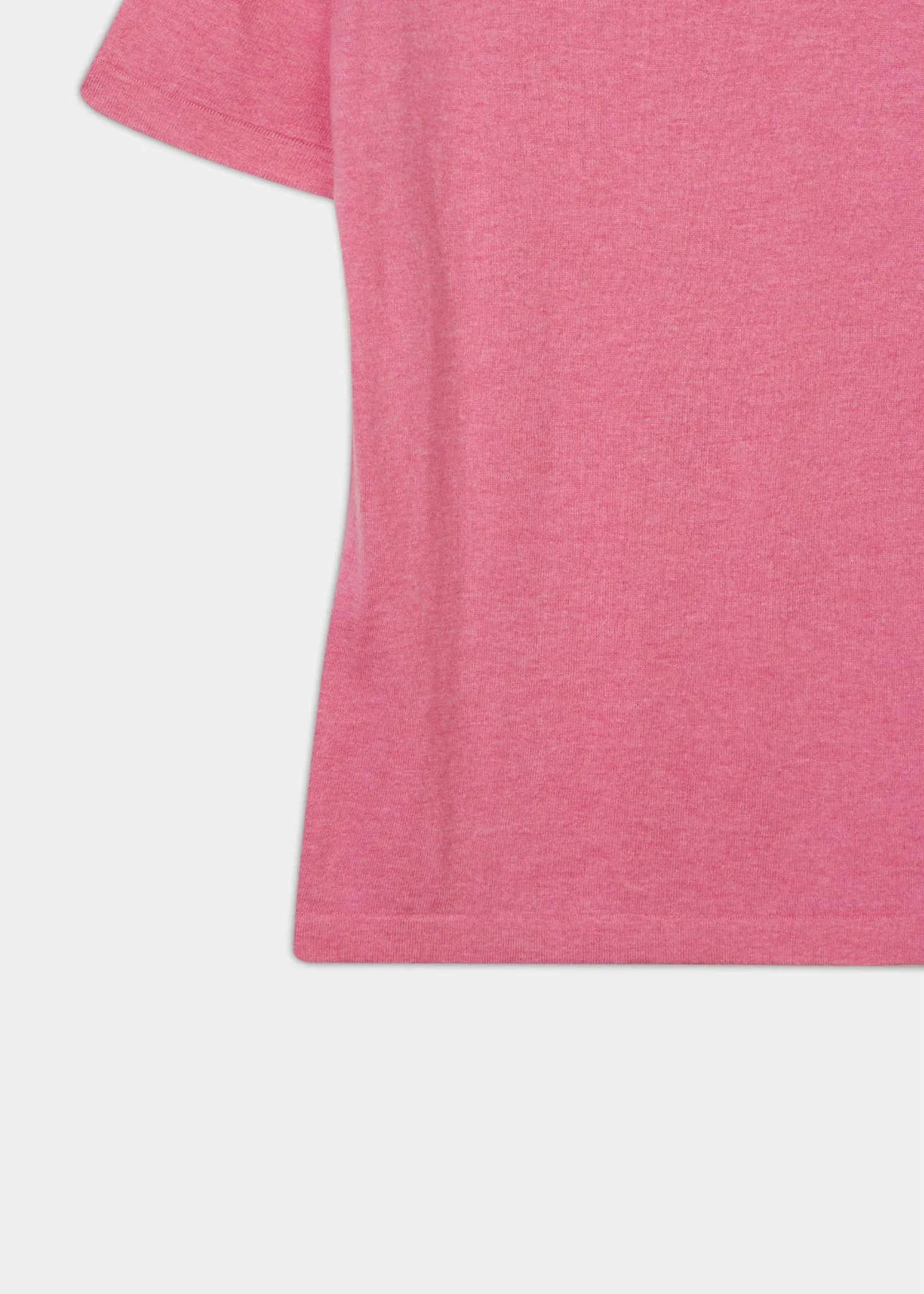 Victoria Ladies Cotton Cashmere T-Shirt In Carnation