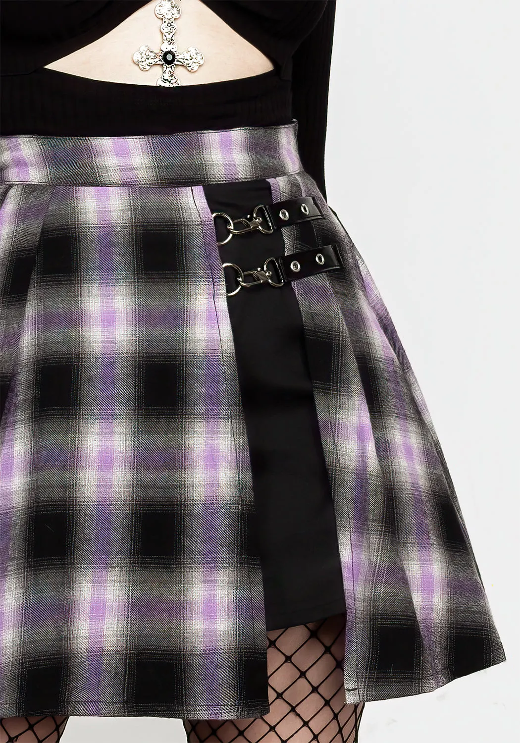 Vivacity Pleated Mini Skirt Electric Violet