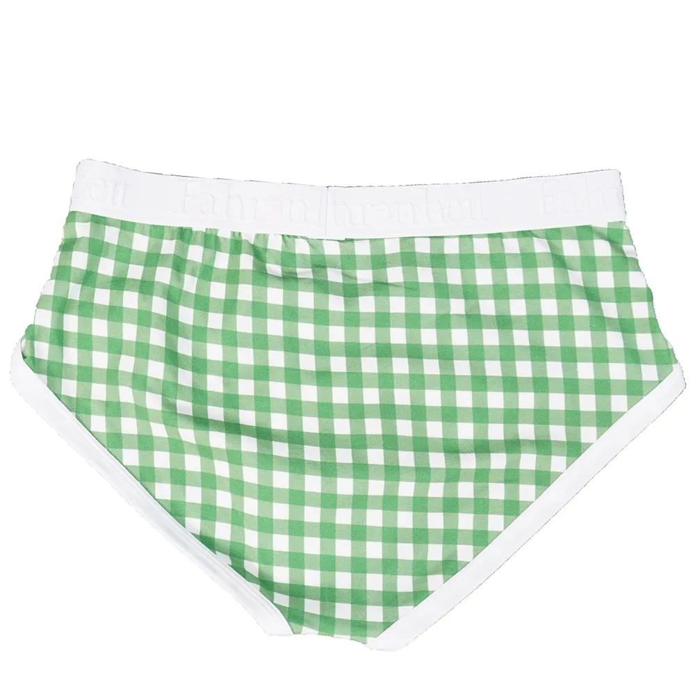 Wayne Brief | Green Gingham