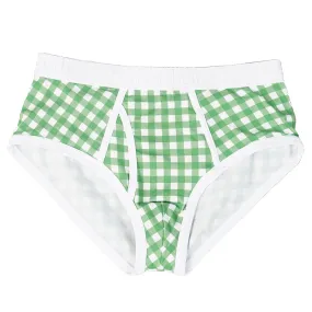 Wayne Brief | Green Gingham