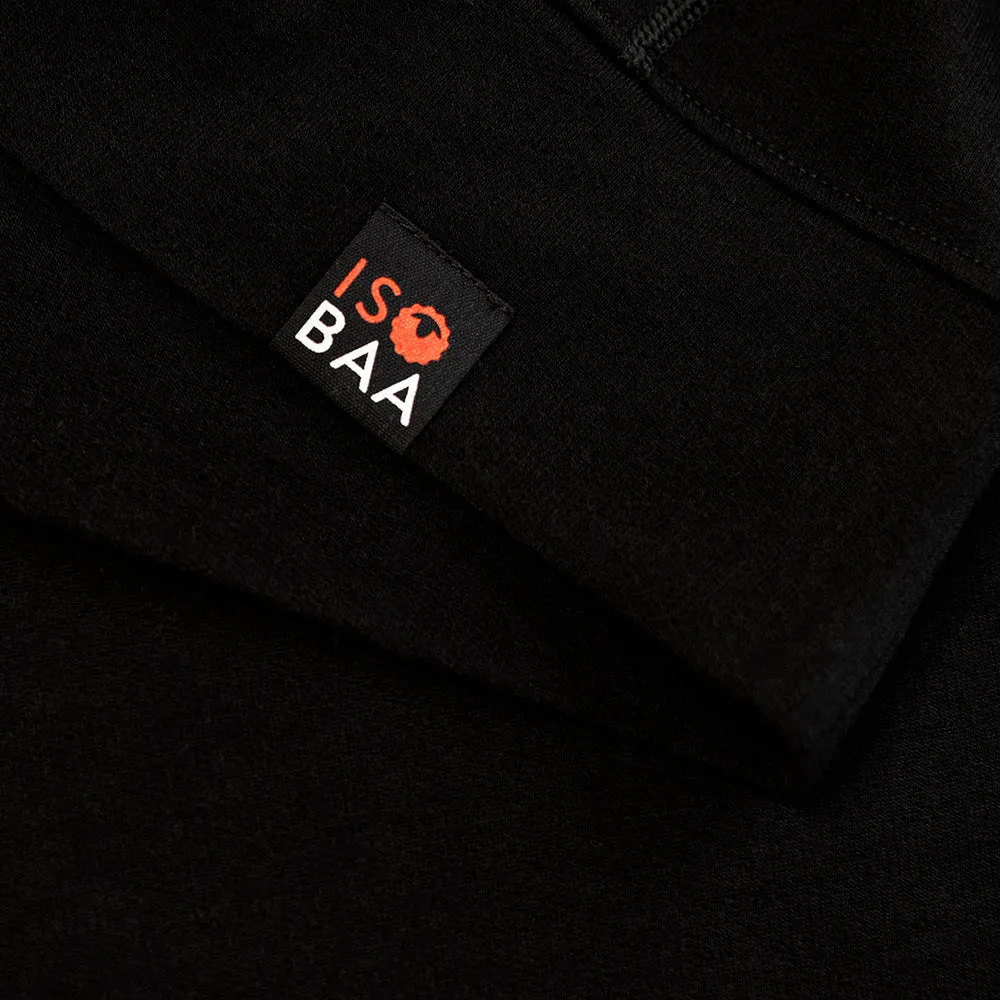 Womens Merino 260 Lounge Hoodie (Black/Smoke)