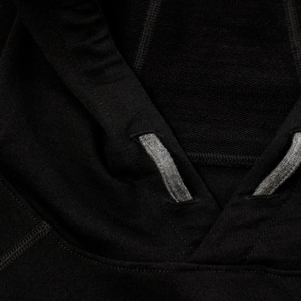 Womens Merino 260 Lounge Hoodie (Black/Smoke)