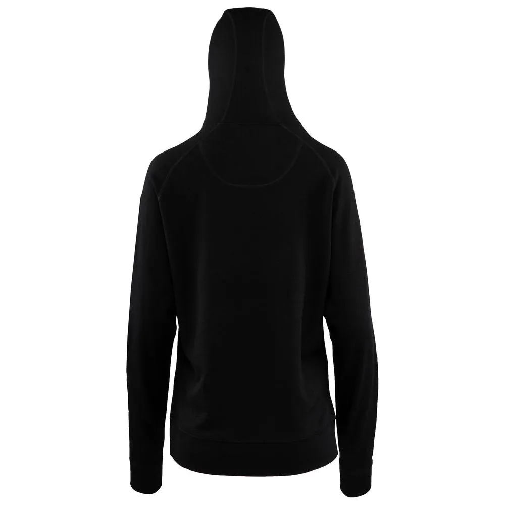 Womens Merino 260 Lounge Hoodie (Black/Smoke)