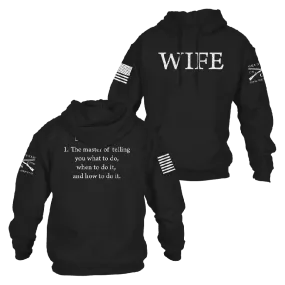 Women's Wife Defined Hoodie - Black