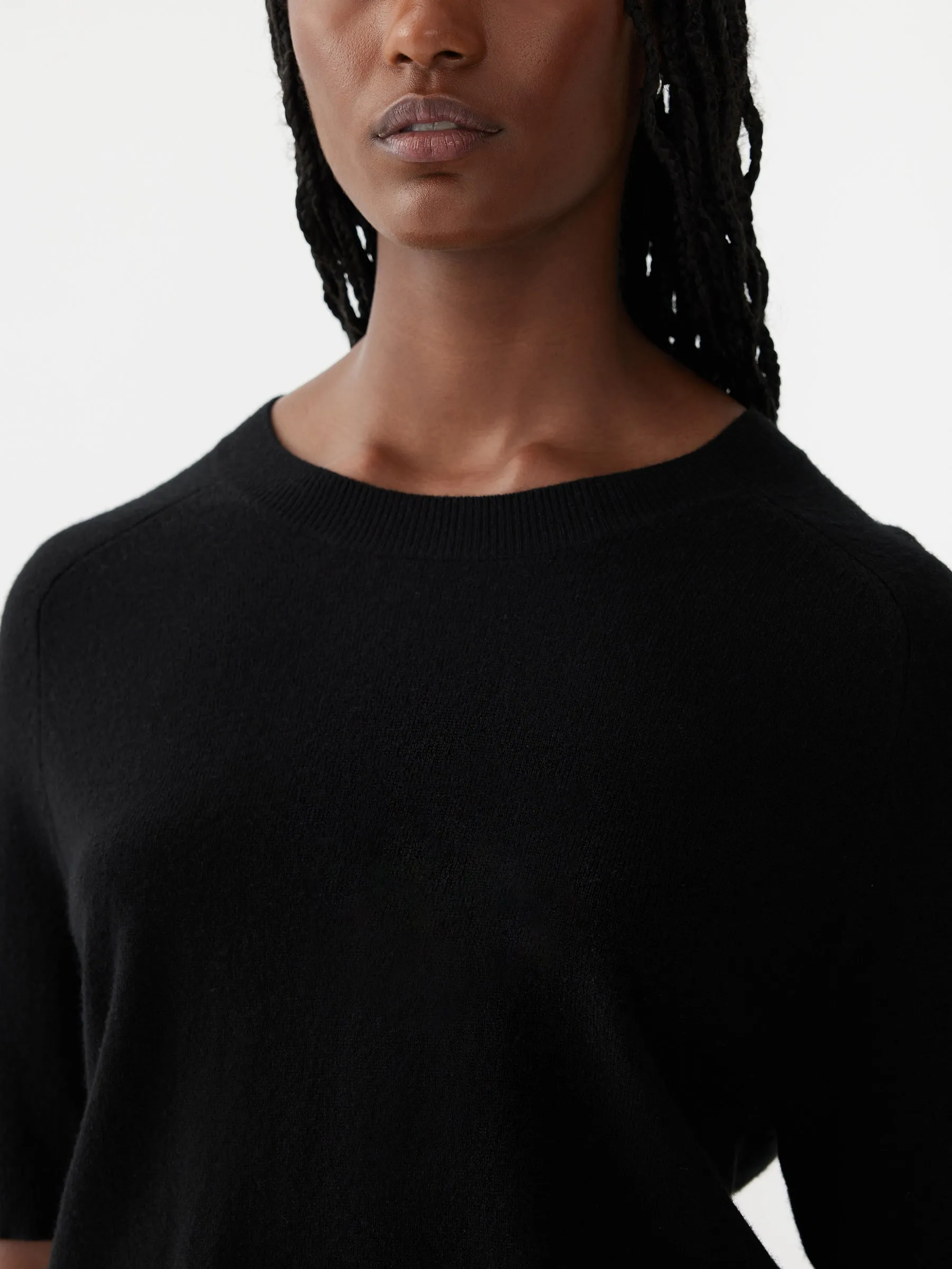 wool cashmere t.shirt knit