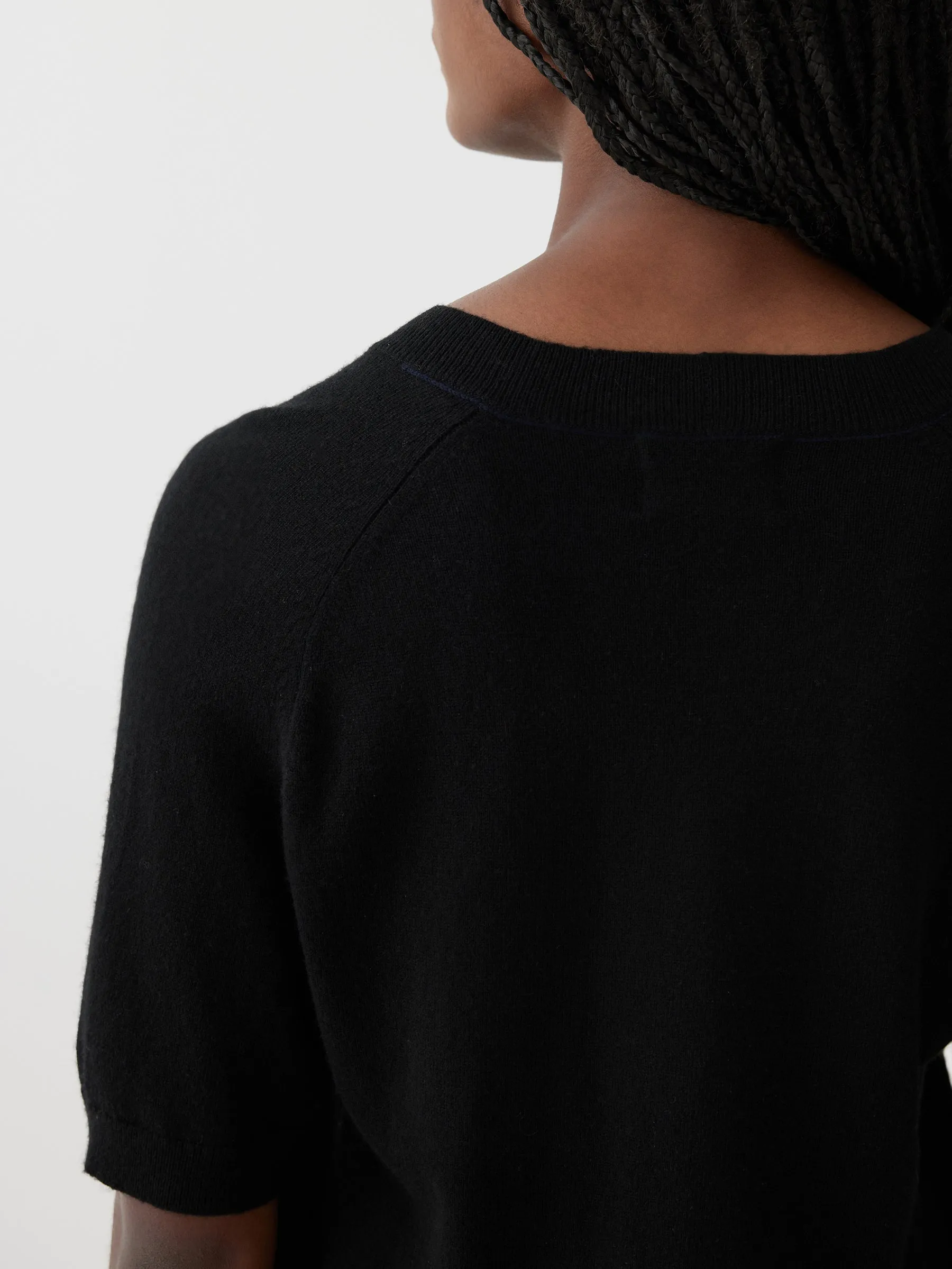 wool cashmere t.shirt knit