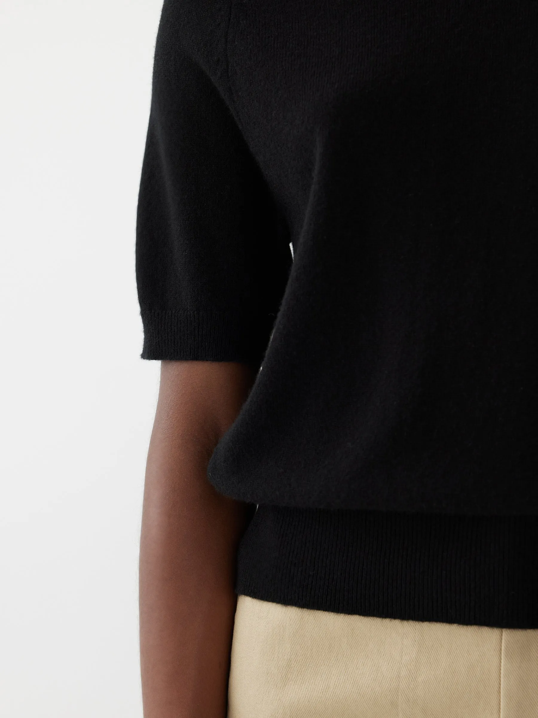 wool cashmere t.shirt knit